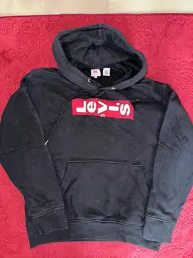 Hoodie Levis hitam big logo