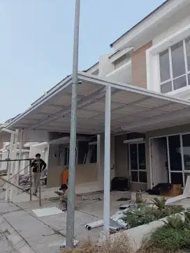 Canopy minimalis premium atap alderon single layer