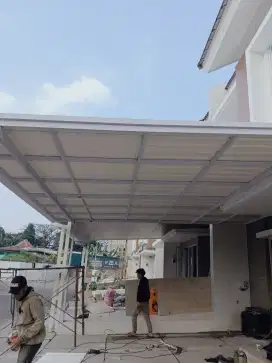 Canopy minimalis premium atap alderon single layer modern