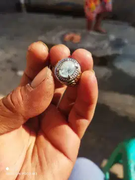 Batu permata cincin aquamarine