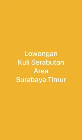 DICARI Kuli Serabutan Domisili Surabaya Timur Punya Kendaraan Sendiri.