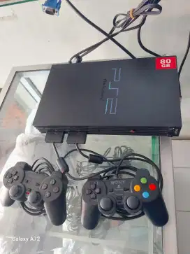 Bismillah jual ps 2 fat hardisk external 80 gb stik 2 kbel2 lengkap