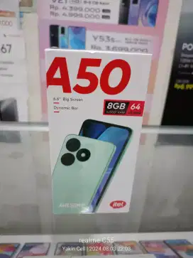 Itel A50 3+5/64 GB Dual Camera Octa-core processor Garansi Resmi