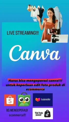 ONLINE SHOP & EDITOR FOTO PRODUK !! (HARUS BISA CANVA!!)