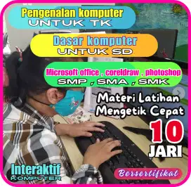 KURSUS KOMPUTER ANAK + MENGETIK CEPAT 10JARI