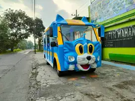 mobil odong odong model karakter kartun kereta wisata sepur mini