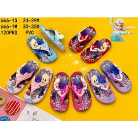 Sandal Jepit Anak Perempuan Frozen Pink Size 24