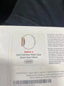 Apple Watch seri 5 44mm - Gold stainless steel bekas