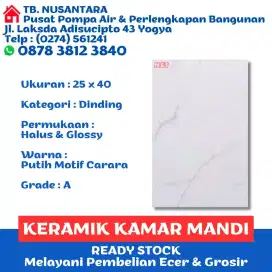 KERAMIK DINDING KAMAR MANDI UKURAN 25x40