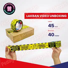 Lakban Unboxing 45mm x 40meter Warna Kuning (1 Dus)