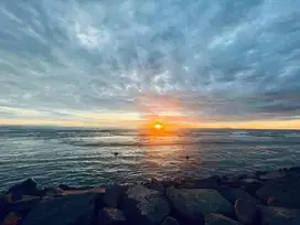 Pantai Carita Anyer pinggir laut