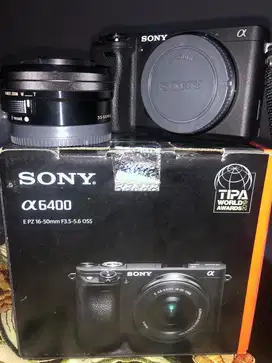 Kamera sony a6400 +Lensa standar 16-50 Like New