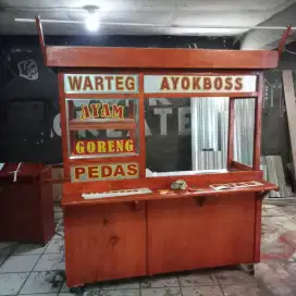Gerobak kayu untuk jualan