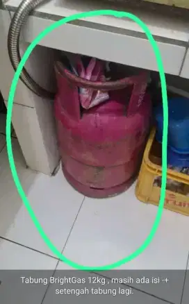Dijual Tabung Gas Elpiji 12 KG / Bright Gas Pink