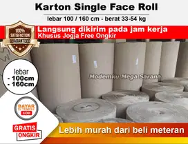 Kardus Karton Lembaran Single Face Roll Gulungan Sleman Jogja