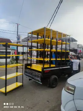 rak besi 5 susun tiang besar 4x6