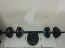 Dumbbell, barbell, kettlebell set 22kg