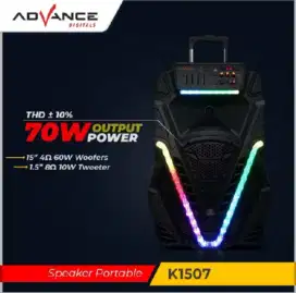 Dijual Speaker Bluetooth Advance K1507 Lengkap Kardus