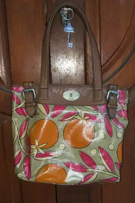 FOSSIL CANVAS SHOULDER BAG/TOTE MESSENGER BAG