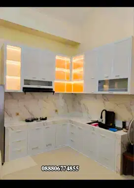 Kitchen set alumunium murah langsung pengrajin sendiri