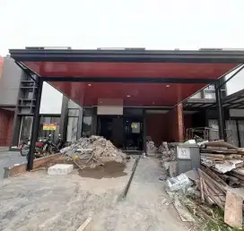 Kanopi carport rumah minimalis atap alderon RS plus plapon pvc