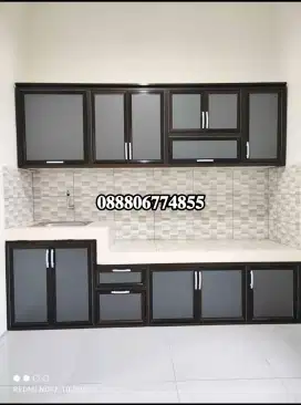 Kitchen set alumunium langsung pengrajin sendiri murah