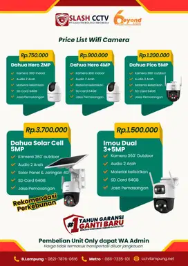 PROMO SMART CAMERA WIFI HD 3MP & 5MP GARANSI RESMI