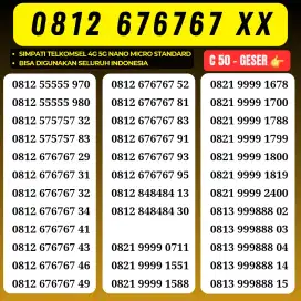 Nomor Cantik Kartu Perdana Simpati 4G 5G Telkomsel Nocan Simpati 55555