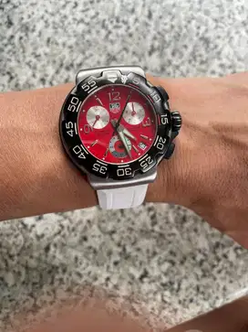 Tag heuer fornula 1 vintage cac1112 chrono red dial rare original
