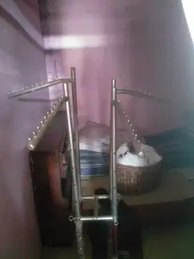 Jemuran gantung besi tinggi 1 meter lebih minimalis jemur
