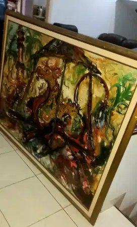 Dijual lukisan besar&bagus ukuran 160 x 120  cocok utk yg hobby