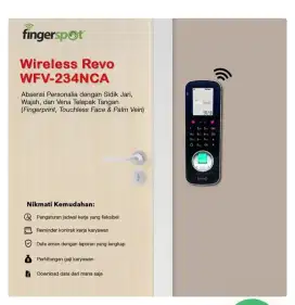 Mesin Absen Absensi Fingerprint Fingerspot Revo W 234NCA