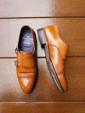 Carmina Double Monk Strap Brown Coklat