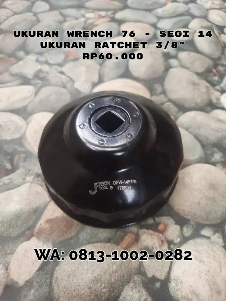 Je-Tech Wrench/Kunci Pembuka Filter Oli Uk 76