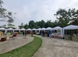 Tenda stand piramid,siap antar ke lokasi/jabodetabek.