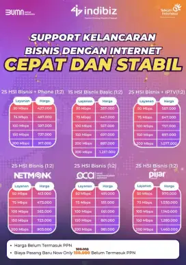 Wifi Indibiz solusi bisnis dan UMKM