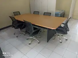 PAKET MEJA RAPAT + 6 KURSI