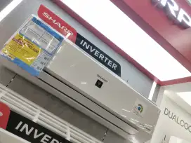 redit Ac Sharp 1pk inverter area pinang cipondoh poris