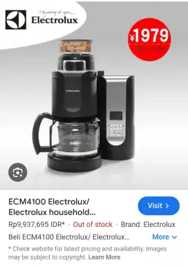 Coffee maker Eletrolux model ECM4100