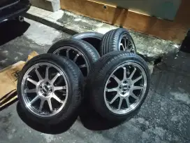 VELG HSR GYMKANA BOROKO / BAN ACCELER 195/50 for calya sigra agya ayla