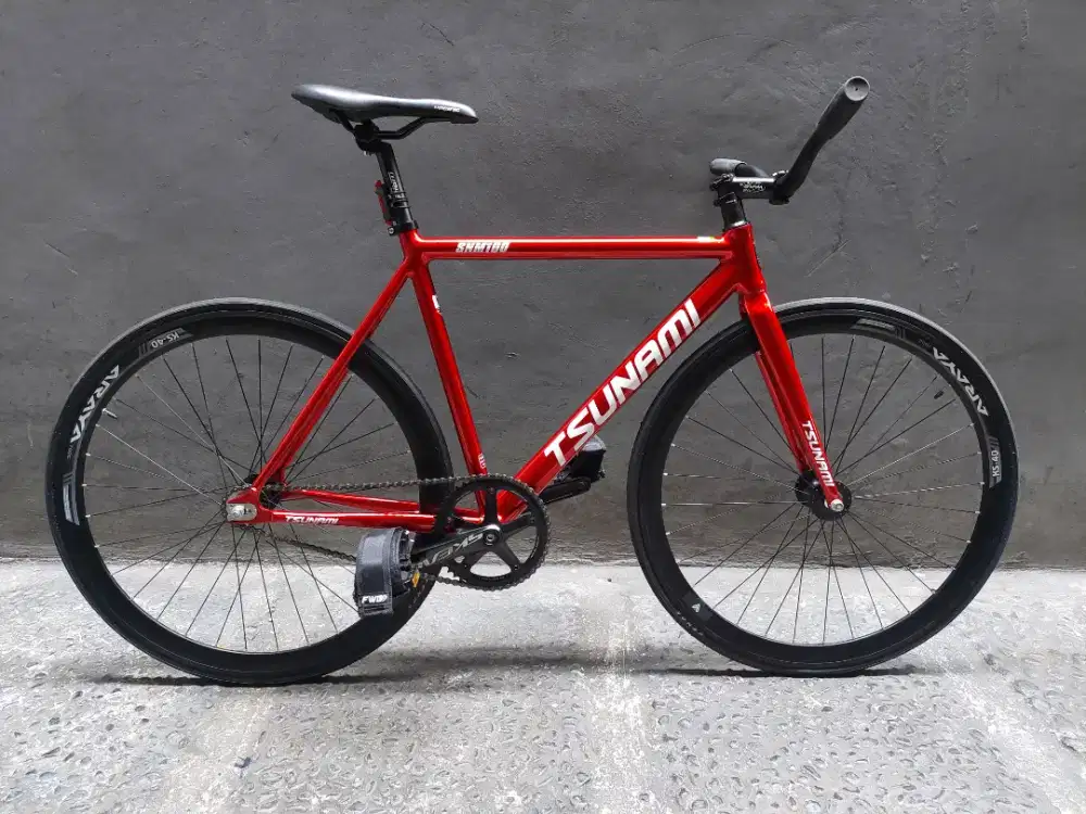 SEPEDA FIXIE FULLBIKE TSUNAMI SNM100 RED