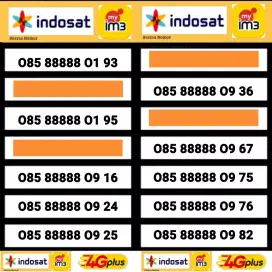 Kartu Indosat Cantik / Nomor Cantik Indosat (Tidak Bisa Cod)