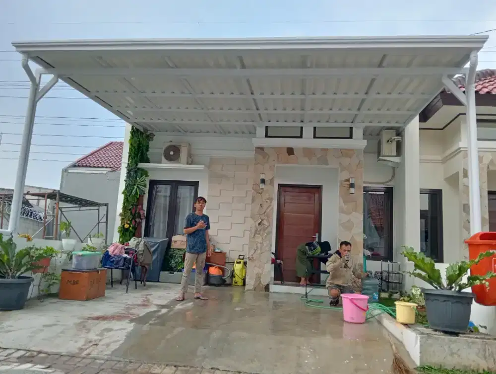 $39 kanopi minimalis profil lengkap talang air atap alderon double