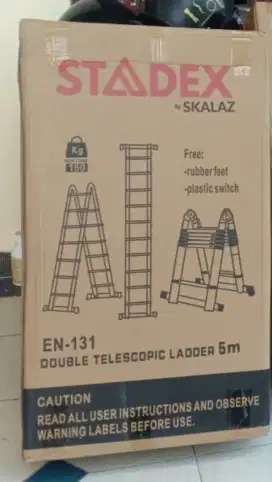 Tangga teleskopik Double 5 meter