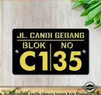 nomor rumah akrilik free disian