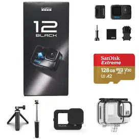 Gopro Hero 12 Black Bundle Accessories Telesin free screenguard