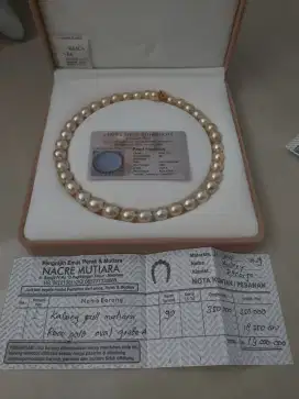 Kalung Full Mutiara Rose Gold