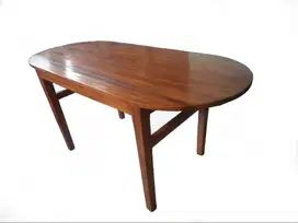 Jual Meja Makan Kayu Oval
