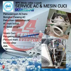 SERVICE AC & MESIN CUCI .BERGARANSI