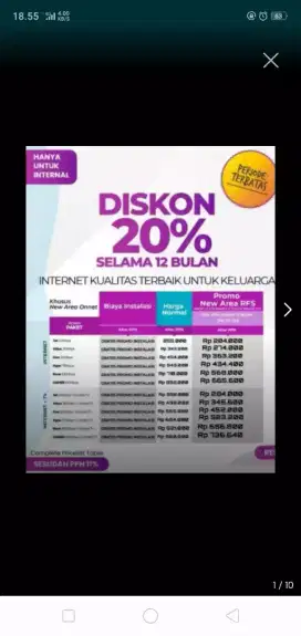 Promo pemasangan internet myrepublic